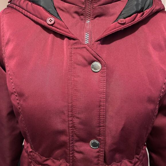 Hollister Ultimate Down Collection Burgundy Jacket - Size Small - Picture 3 of 9